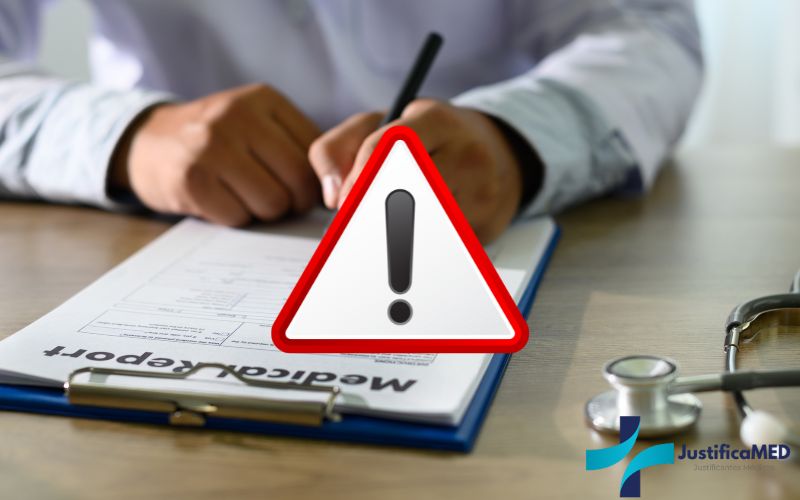 Justificante medico falso
