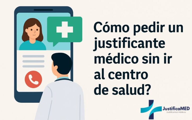 Cómo pedir un justificante médico sin ir al centro de salud