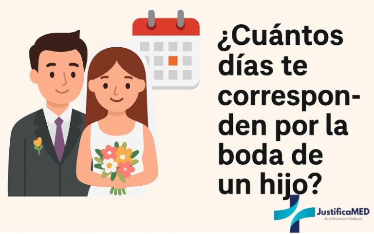 Cuántos días te corresponden por la boda de un hijo