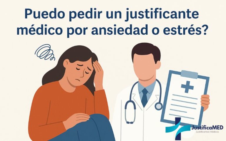 Puedo pedir un justificante médico por ansiedad o estrés